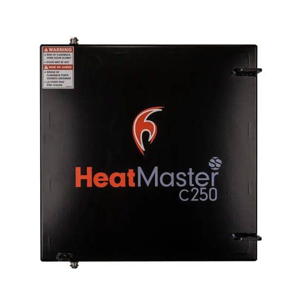 HeatMaster C250 fire box door