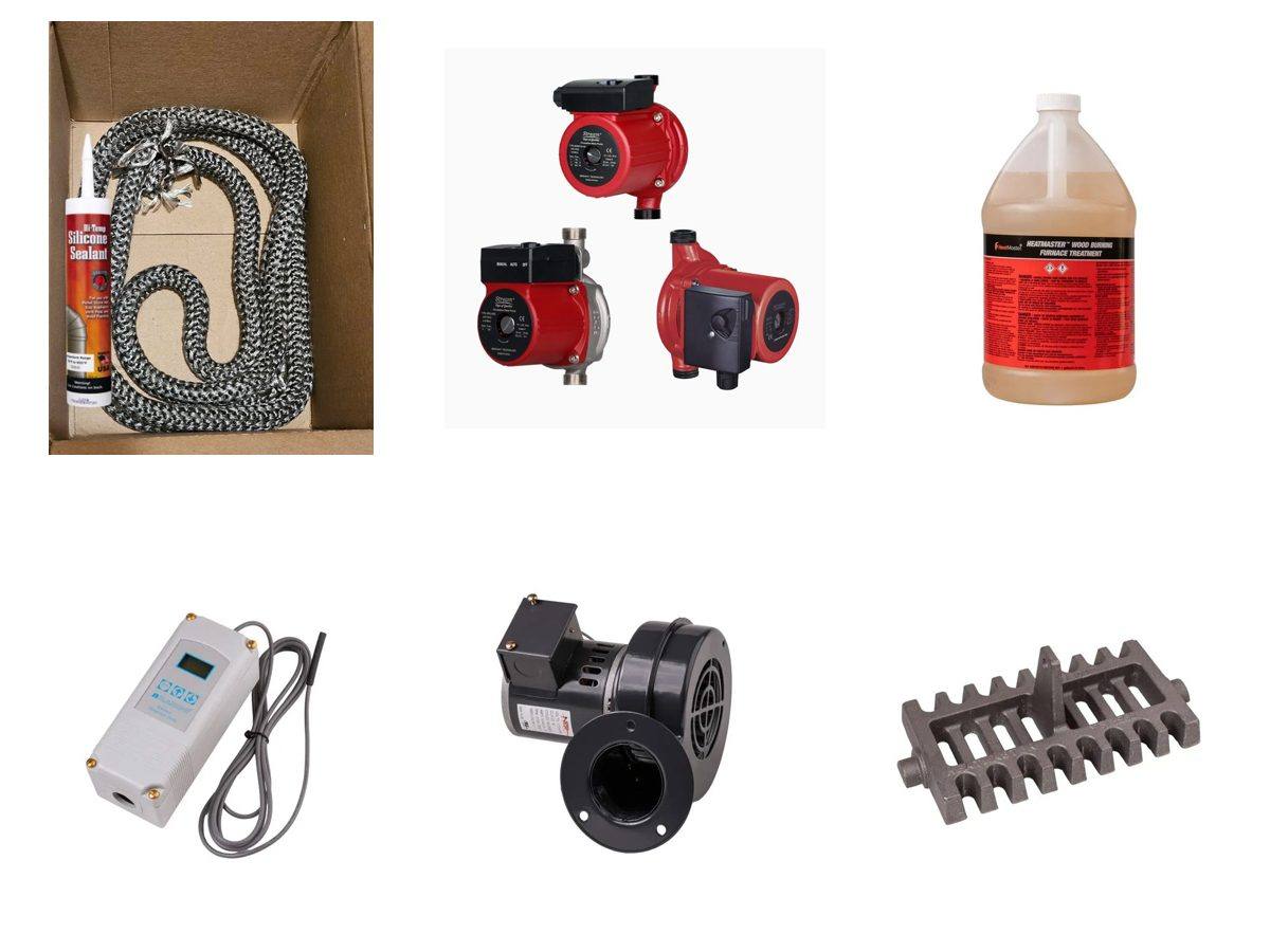Gasket kits, pumps, water treatment, controllers, blowers and grates we carry